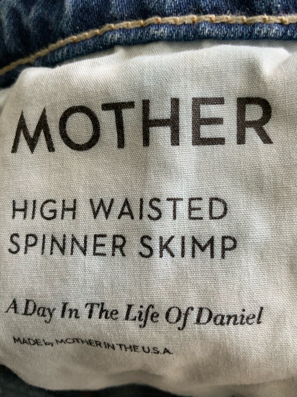 MOTHER SUPERIOR Jeans High Waisted Spinner Skimp Blue Size 27 - Picture 12 of 13